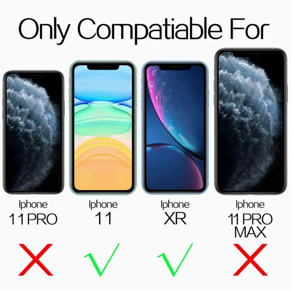 Screen Protector, Tempered Glass Film Apple iPhone 11 or iPhone XR, 3-Pack Clear